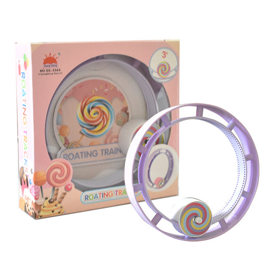 Children's cartoon clockwork toys chain track car toys rolling track small train educational stall hot selling toys