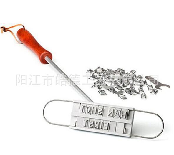 Alphabet fire branding BBQ branding barbecue branding English letters BBQ branding iron