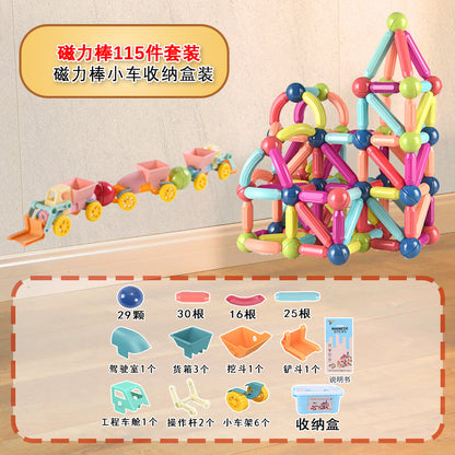 Free shipping magnetic stickers magnetic building blocks assembly patches magnetic stickers plastic color window magnetic sticks loose pieces strong magnetic pieces