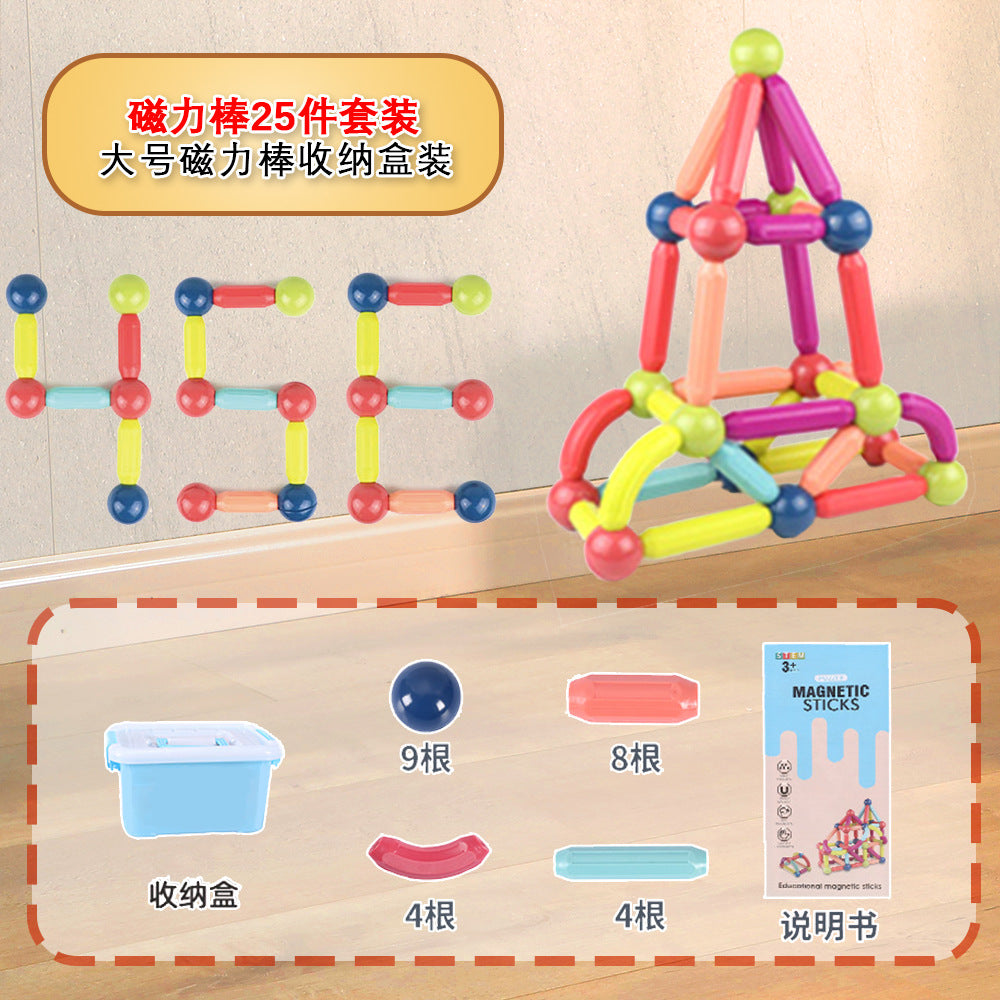 Free shipping magnetic stickers magnetic building blocks assembly patches magnetic stickers plastic color window magnetic sticks loose pieces strong magnetic pieces