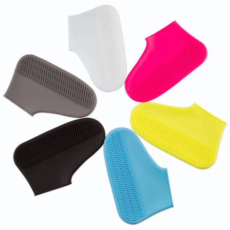 Waterproof shoe cover thickened silicone non-slip wear-resistant adult children men and women upgrades washable rain and snow shoe covers