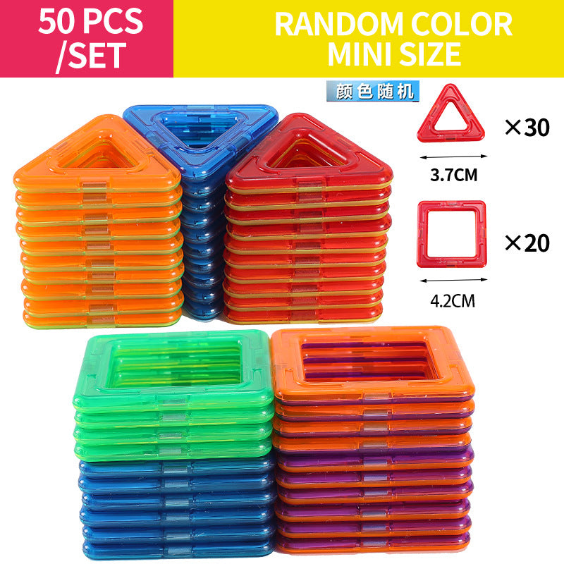 Free shipping magnetic stickers magnetic building blocks assembly patches magnetic stickers plastic color window magnetic sticks loose pieces strong magnetic pieces