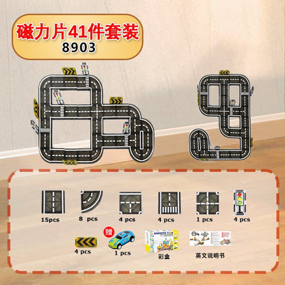 Free shipping magnetic stickers magnetic building blocks assembly patches magnetic stickers plastic color window magnetic sticks loose pieces strong magnetic pieces